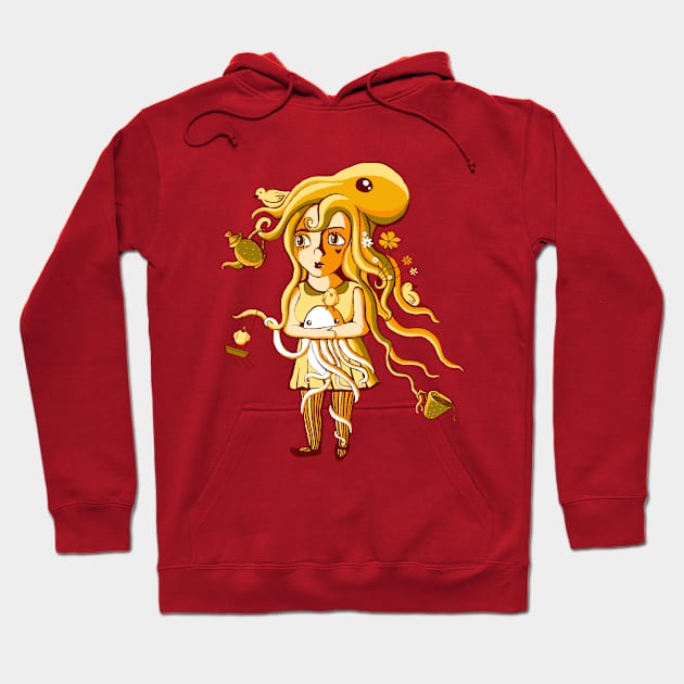 Tentacle Tea Time Hoodie by SmannaTales